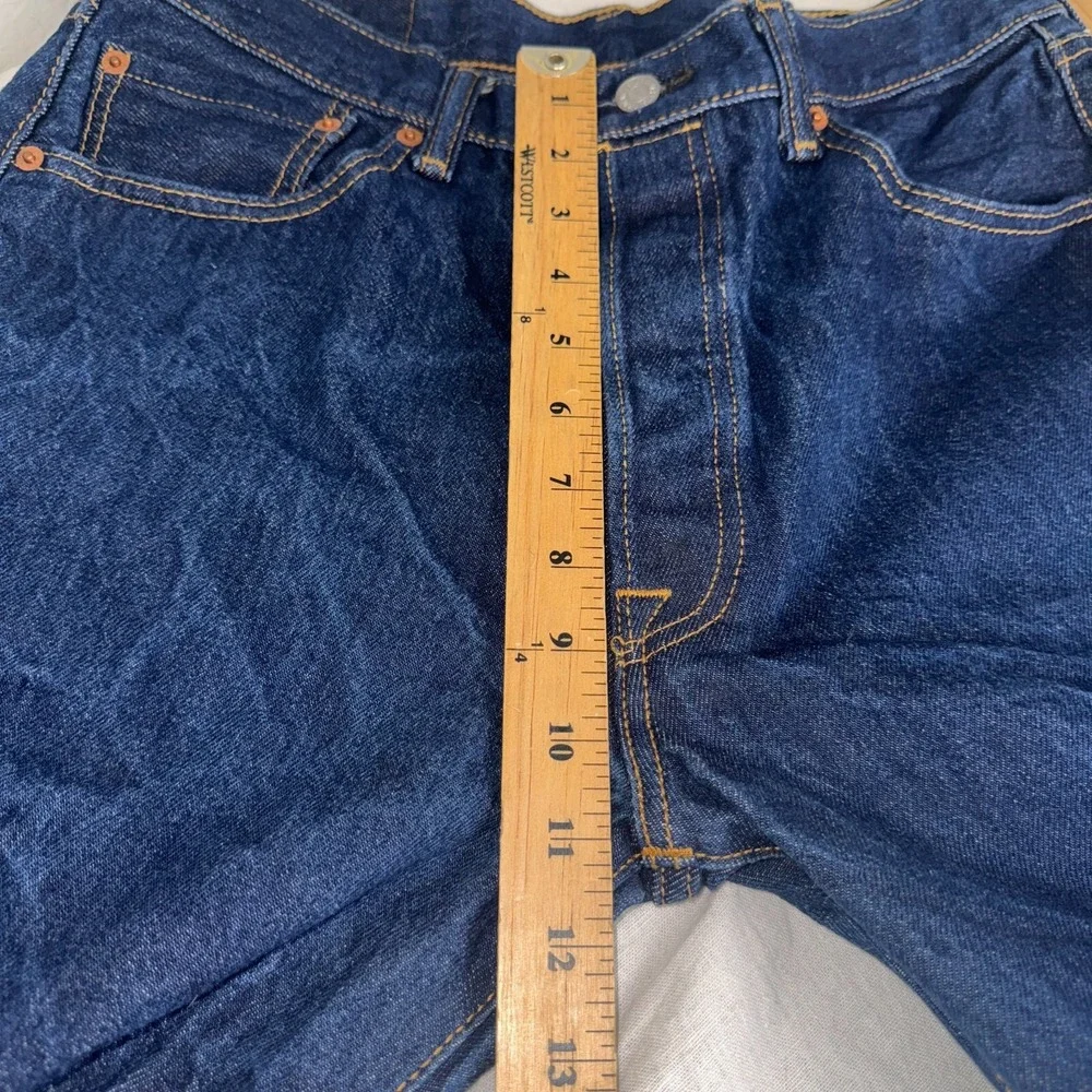 Levi's 501 Straight Jeans Men's 34x32 (fits 30x29)  Blue Denim Cotton Button-fly